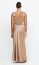 The Dreamer Square Neck Dress - Golden Size 8 | Bec + Bridge