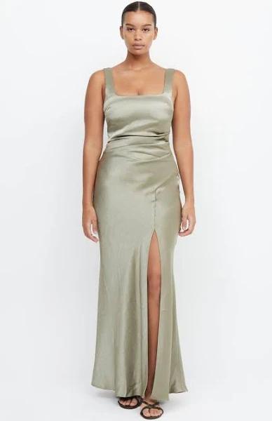 The Dreamer Square Neck Dress - Sage Size 16 | Bec + Bridge