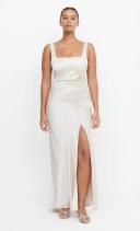 The Dreamer Square Neck Dress - Sand Size 14 | Bec + Bridge
