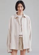 The Frankie Shop Beige Lotta Shirt