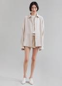 The Frankie Shop Beige Lotta Shirt