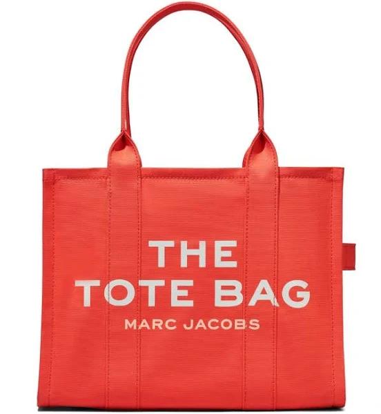 The Large Tote Bag in Electric Orange
