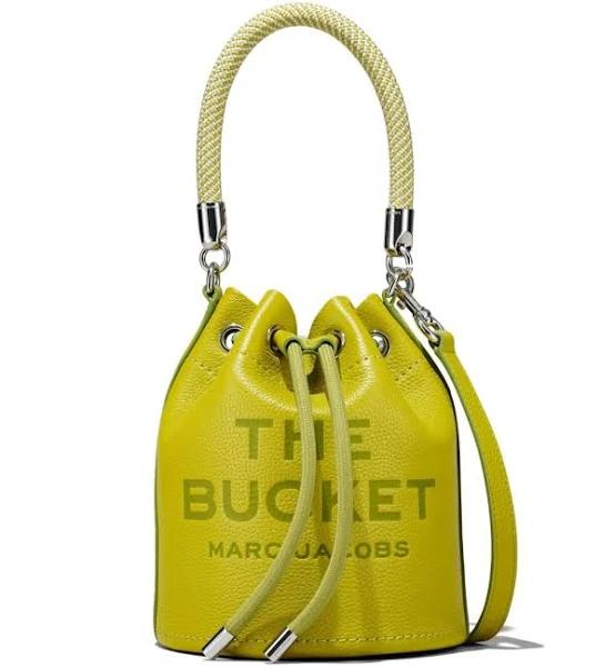 The Leather Bucket Bag in Citronelle