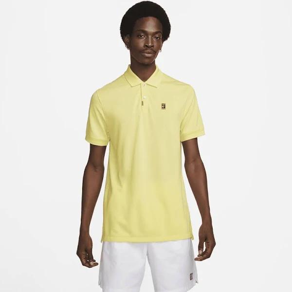 The Nike Polo Men's Slim-Fit Polo - Yellow - 50% Sustainable Blends