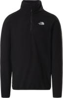 The North Face 100 Glacier 1/4 Zip Fleece Black - L