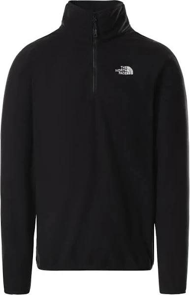 The North Face 100 Glacier 1/4 Zip Fleece Black - L