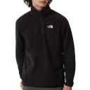 The North Face 100 Glacier 1/4 Zip Fleece Black - XS