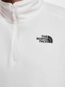 The North Face 100 Glacier 1/4 Zip Fleece Polar White - L