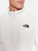 The North Face 100 Glacier 1/4 Zip Fleece Polar White - XS