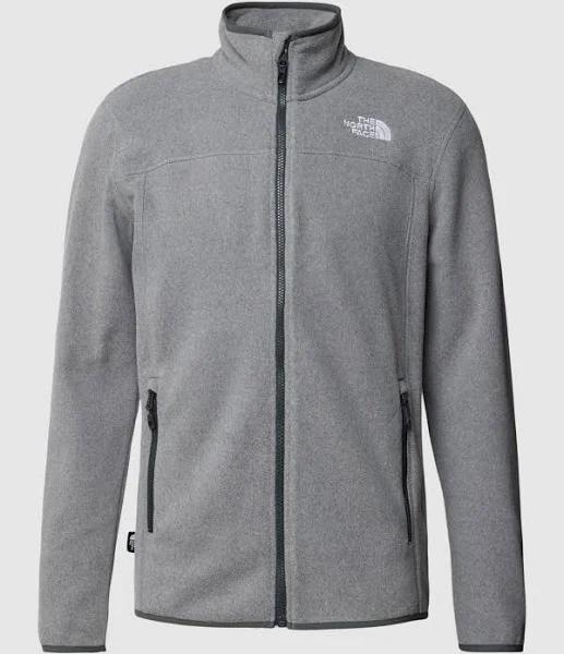 The North Face 100 Glacier Full Zip Fleece Grey - L