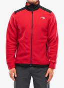 The North Face Alpine Polartec 200 Full Zip Fleece Red Black - XL