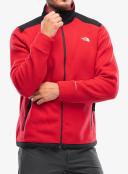 The North Face Alpine Polartec 200 Full Zip Fleece Red Black - XL