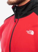 The North Face Alpine Polartec 200 Full Zip Fleece Red Black - XL