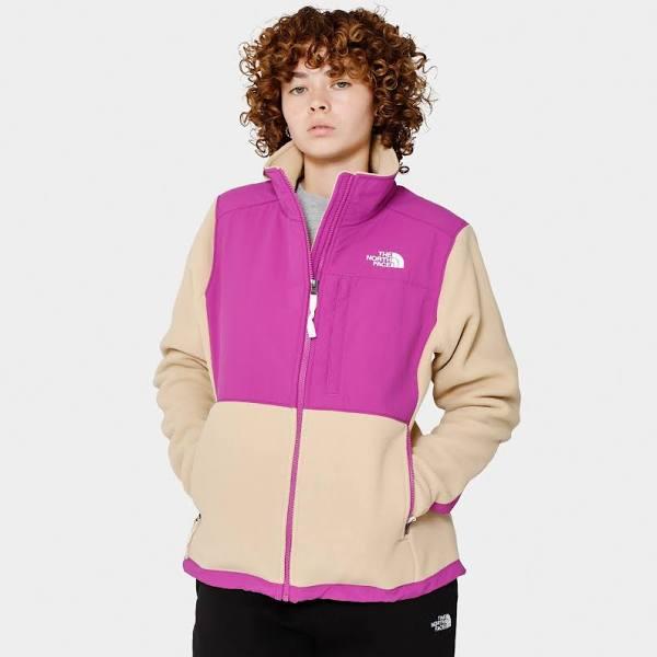 The North Face Beige & Purple Denali Jacket