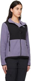 The North Face Black & Purple Denali Jacket