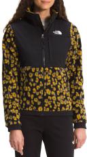 The North Face Black & Yellow Leopard Print Denali 2 Jacket