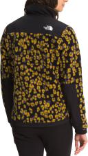 The North Face Black & Yellow Leopard Print Denali 2 Jacket
