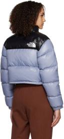 The North Face Blue Nuptse Short Down Jacket