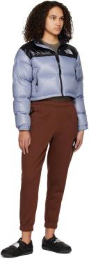 The North Face Blue Nuptse Short Down Jacket