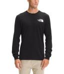 The North Face Long Sleeve Box NSE Mens Tee - TNF Black/Gravel - L