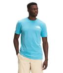 The North Face Box NSE Mens Short Sleeve Tee - TNF White/Banff Blue - XL