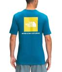 The North Face Box NSE Mens Short Sleeve Tee - TNF White/Banff Blue - XL