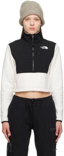 The North Face - Denali Fleece Cropped Pullover in Gardenia White