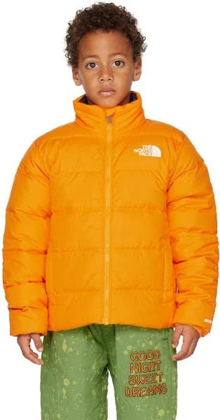 The North Face Kids Kids Orange Reversible Down Zip-Up Big Kids Jacket