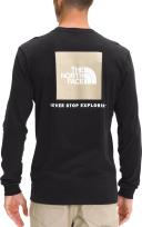 The North Face Long Sleeve Box NSE Mens Tee - TNF Black/Gravel - S