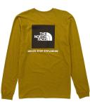 The North Face Long-Sleeve Box NSE Mens Tee - TNF White/TNF Red - XXL