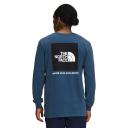 The North Face Long-Sleeve Box NSE Mens Tee - TNF White/TNF Red - XXL