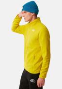 The North Face Men's 100 Glacier 1/4 Zip Fleece - Acid Yellow - L