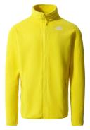The North Face Men's 100 Glacier 1/4 Zip Fleece - Acid Yellow - L