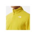 The North Face Men's 100 Glacier 1/4 Zip Fleece - Acid Yellow - S