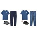 The North Face Men's Box NSE Short Sleeve T-Shirt Shady Blue, Size XL