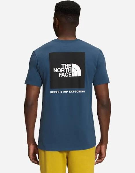 The North Face Men's Box NSE Short Sleeve T-Shirt Shady Blue, Size XL