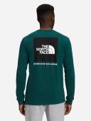 The North Face Men's Long-Sleeve Box NSE Tee Green Small