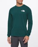 The North Face Men's Long-Sleeve Box NSE Tee Green X-Large