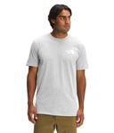 The North Face Men's Short-Sleeve Box NSE Tee, Light Grey Heather Military Olive / S