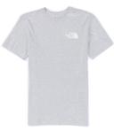 The North Face Men's Short-Sleeve Box NSE Tee, Light Grey Heather Military Olive / S