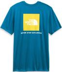 The North Face Men's Short-Sleeve Box NSE Tee, Light Grey Heather Military Olive / S