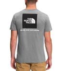 The North Face Men's Short-Sleeve Box NSE Tee, Light Grey Heather Military Olive / S