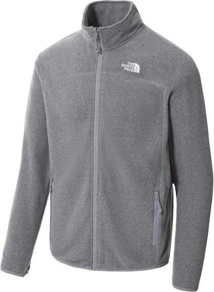 The North Face Mens 100 Glacier Full Zip Fleece TNF Medium Grey Heather