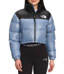 The North Face Pink Nuptse Short Down Jacket