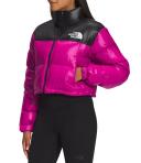 The North Face Pink Nuptse Short Down Jacket