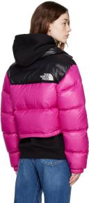 The North Face Pink Nuptse Short Down Jacket