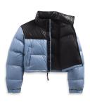 The North Face Pink Nuptse Short Down Jacket