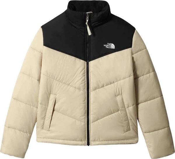 The North Face Saikuru Puffer Jacket in Stone and black-Neutral