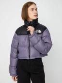 The North Face Women's Nuptse Short Jacket in Lunar Slate, Size Large | END. Clothing