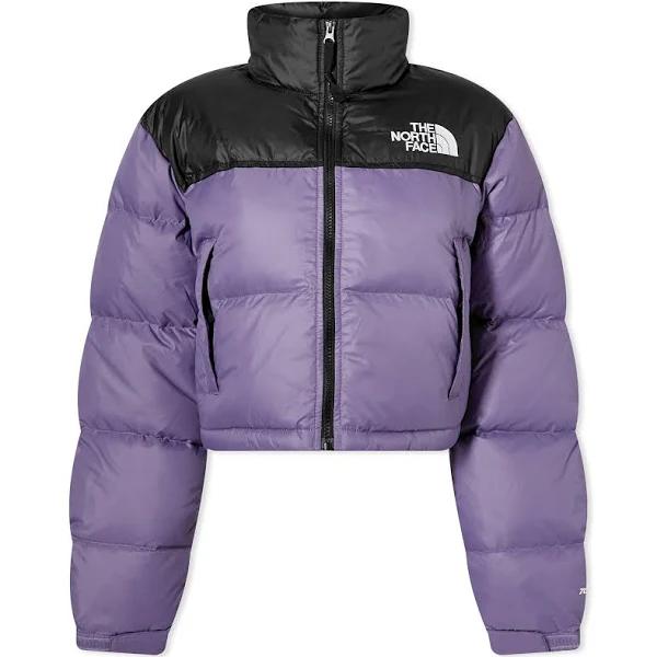 The North Face Women's Nuptse Short Jacket in Lunar Slate, Size X-Large | END. Clothing